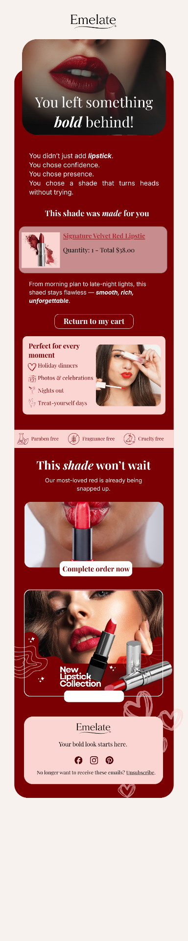 Emelate — Abandoned Cart Email